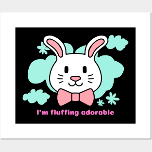 Fluffy And Adorable Bunny Posters and Art